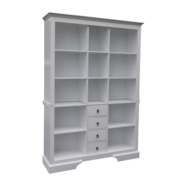 Nordic Style White Bookcase